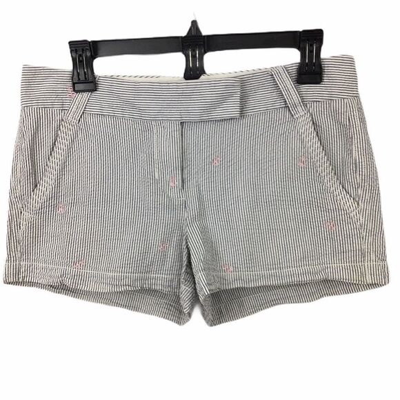 J.Crew City Fit-Pin Stripe Anchor Shorts 4 - Picture 1 of 5